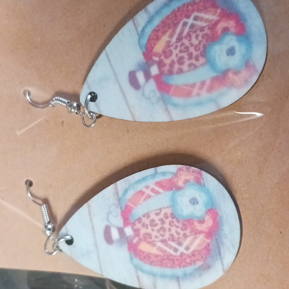 Handmade pumpkin earrings